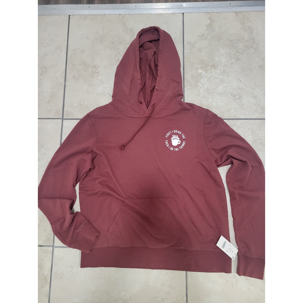 Burgundy lightweight hoody‎